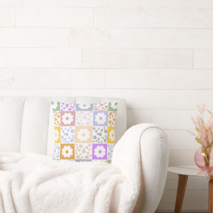 Cojín Decorativo Flores retro controladas