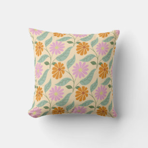 Cojín Decorativo Flores retro de primavera