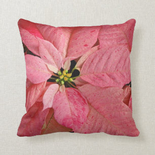 Cojín Decorativo Flores rojas del poinsettia del navidad