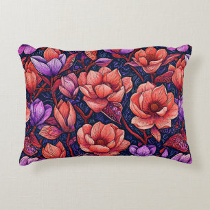 Cojín Decorativo Flores Rosadas