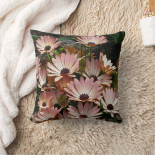 Cojín Decorativo Flores rosadas de margarita africana