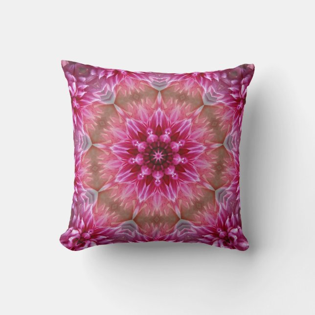 Cojín Decorativo Flores rosadas en flor  (Anverso)