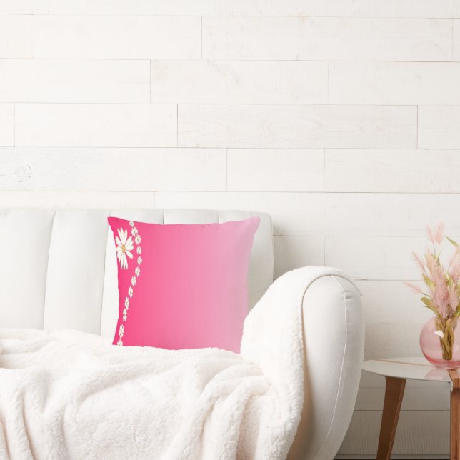 Cojín Decorativo Flores rosas (Sofá)