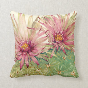 Cojín Decorativo Flores rosas cactus