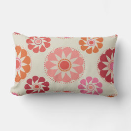 Cojín Decorativo Flores rosas y Naranjas MOJO Pillow