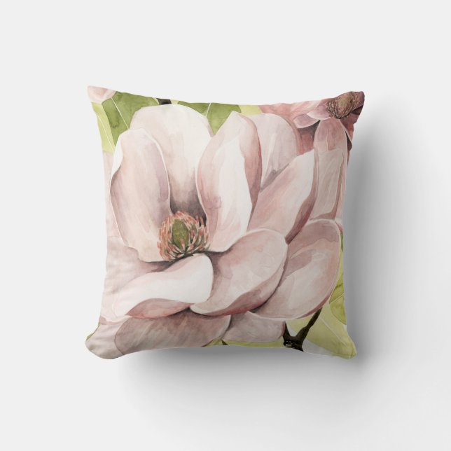 Cojín Decorativo Flores Rubor Magnolia (Anverso)