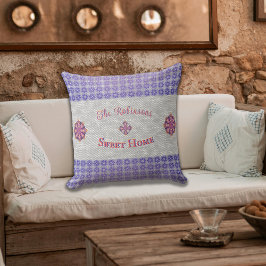 Cojín Decorativo Flores rústicas símbolos familia