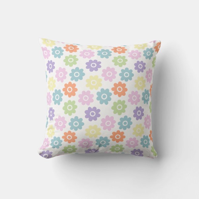 Cojín Decorativo Flores salvajes de primavera (Anverso)