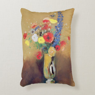Cojín Decorativo Flores salvajes en un florero Largo-necked, c.1912