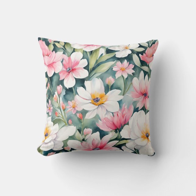 Cojín Decorativo Flores silvestres (Anverso)