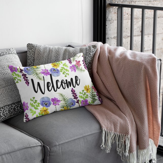 Cojín Decorativo Flores silvestres de Boho (Subido por el creador)