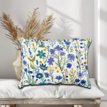 Flores silvestres del jardín azul ruso