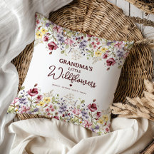 Flores silvestres personalizadas de la abuela