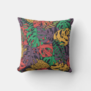 Cojín Decorativo Flores tropicales vintage sin fisuras
