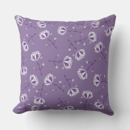 Cojín Decorativo Flores Violeta