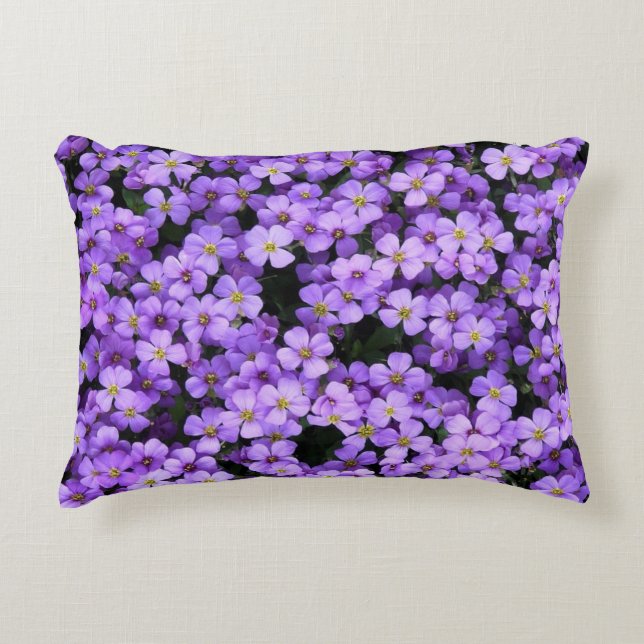 Cojín Decorativo Flores violetas (Anverso)