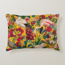 COJÍN DECORATIVO FLORES Y AVES XVIII