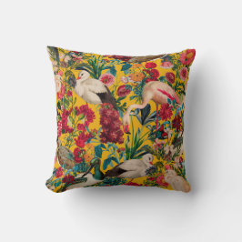 COJÍN DECORATIVO FLORES Y AVES XVIII