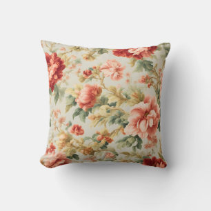 Cojín Decorativo Flores y hojas deliciosas, pintura solar