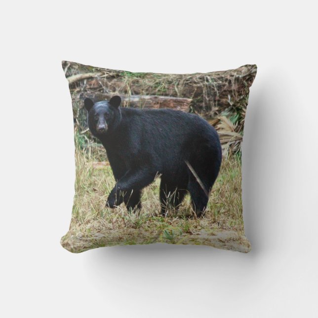 Cojín Decorativo Florida Black Bear Throw Pillow (Anverso)