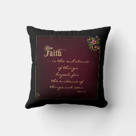 Cojín Decorativo Flourina Faith Verse - Personalizable