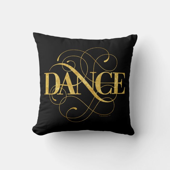 Cojín Decorativo Flourish de la danza (Anverso)