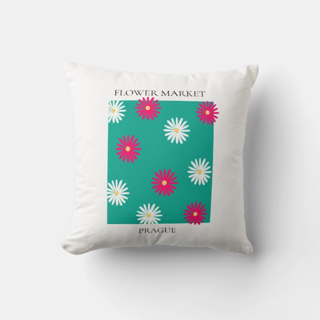 Cojín Decorativo Flower Market - Prague (Anverso)