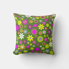 Cojín Decorativo Flower Power Throw Pillow