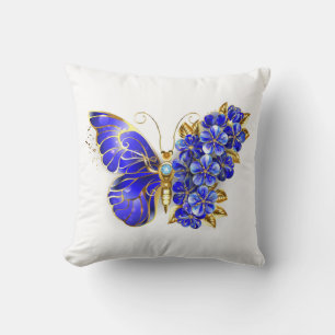 Cojín Decorativo Flower Sapphire Butterfly