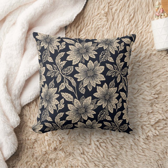 Cojín Decorativo Flower Throw Pillow (Manta)