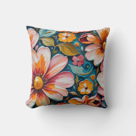 Cojín Decorativo Flower Throw Pillow