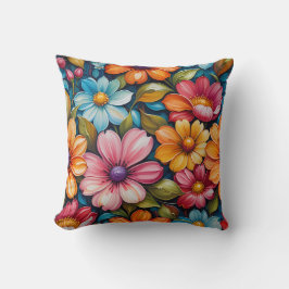 Cojín Decorativo Flower Throw Pillow