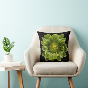 Cojín Decorativo Flowers Green Chrysanthemum