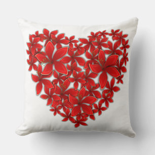 COJÍN DECORATIVO FLOWERY HEART