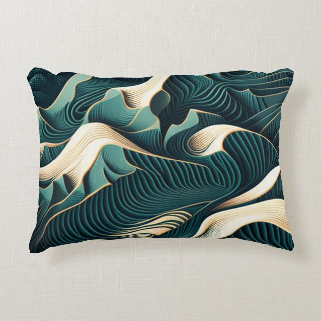 Cojín Decorativo Flowing Harmony (Anverso)