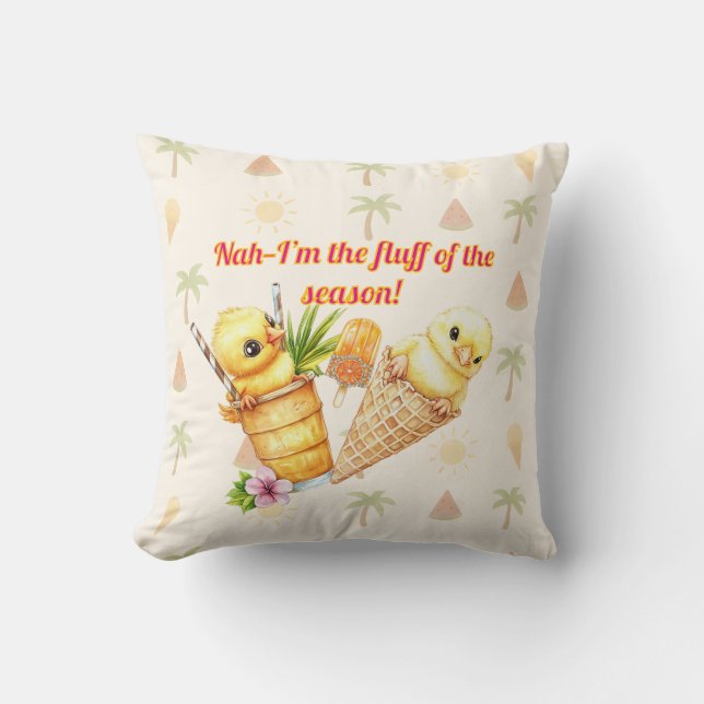 Cojín Decorativo Fluff of the Season – Summer Fun (Anverso)