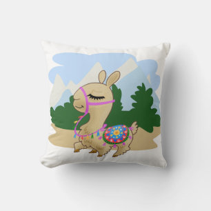 Cojín Decorativo Fluffy Personalizado Llama