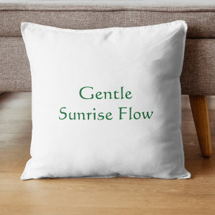 Cojín Decorativo Flujo Suave Amanecer Escritura Moderna 