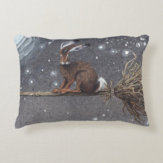 Cojín Decorativo Flyaway Hare Pillow (Anverso)