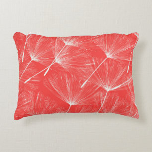 Cojín Decorativo Flying Dandelion Semilla Fondo Vintage.