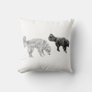 Cojín Decorativo Foco de litro-hoja, dúo silencioso