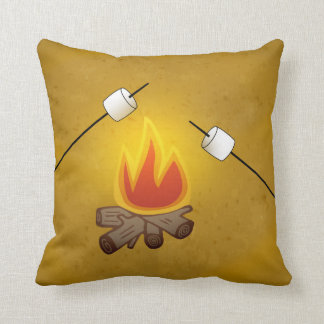Cojín Decorativo Fogata de camping y malvaviscos