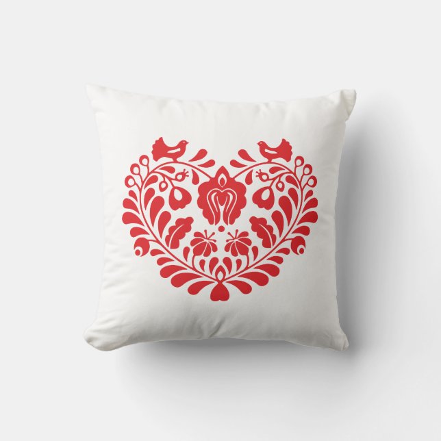 Cojín decorativo folclórico tradicional (Anverso)