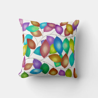 Cojín Decorativo Folhas coloridas