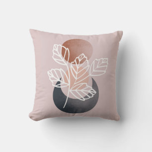 Cojín Decorativo Foliage blanco Círculos de Zen Ilustracion botánic