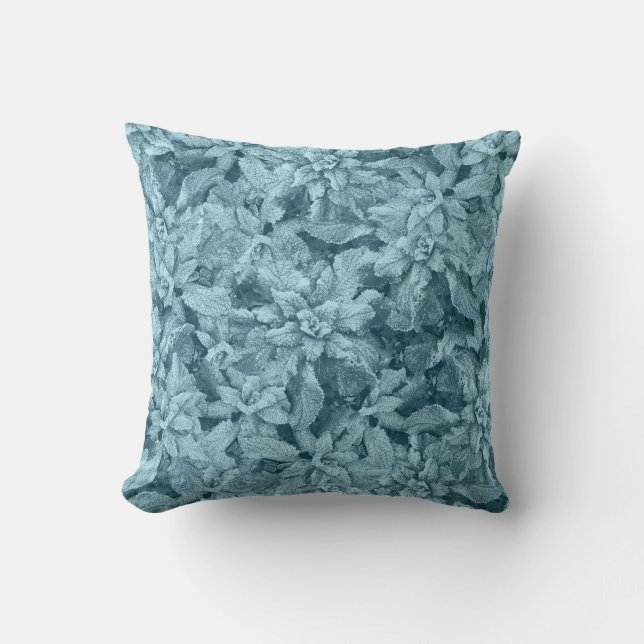 Cojín Decorativo Foliage de Guay Frosty-Turquoise (Anverso)