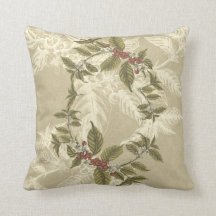 Foliage de Oro Verde Beige Vintage