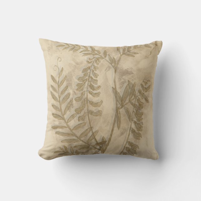 Cojín Decorativo Foliage dorado I (Anverso)