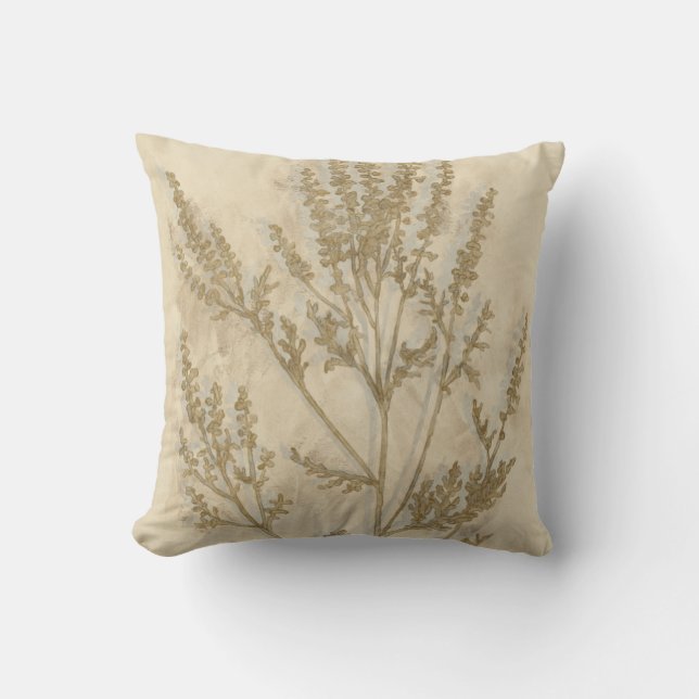 Cojín Decorativo Foliage II dorado (Anverso)