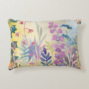 Cojín Decorativo Follaje Colorido Floral Flores Silvestres